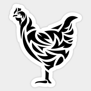 Hen Tattoo Sticker